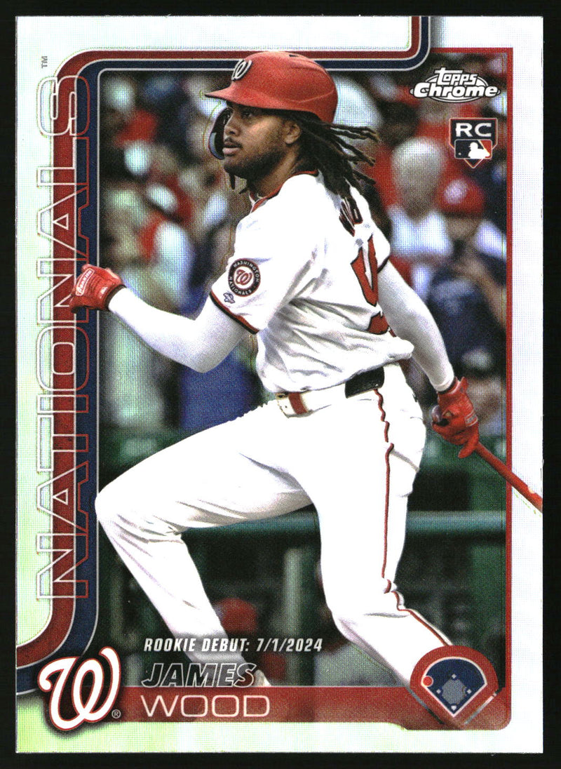 James Wood 2025 Topps Chrome Update #USC95 Refractors