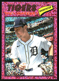 Trey Sweeney 2026 Topps Heritage #203 Chrome Pink Sparkle Refractors