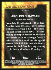 Aroldis Chapman 2026 Topps #ATT-12 2025 All Topps Team