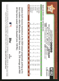 Jackson Chourio 2025 Topps Holiday #H182 Green Holiday Plaid