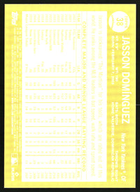 Jasson Domínguez 2025 Topps Archives #38 Black Foilboard