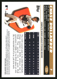 Chase Dollander 2025 Topps Archives #173 Black Foilboard RC