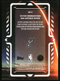 Victor Wembanyama 2025-26 Topps Chrome Update #AC-3 Activators Orange 25/25