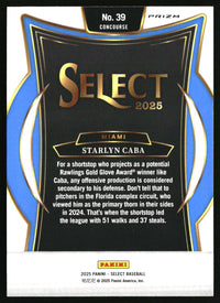 Starlyn Caba 2025 Panini Select #39 Silver Prizms