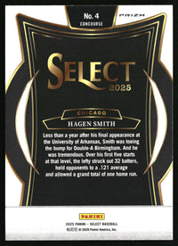 Hagen Smith 2025 Panini Select #4 Silver Prizms