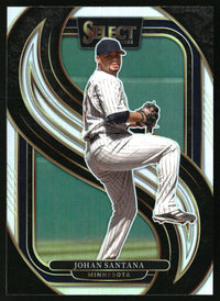 Johan Santana 2025 Panini Select #129 Silver Prizms