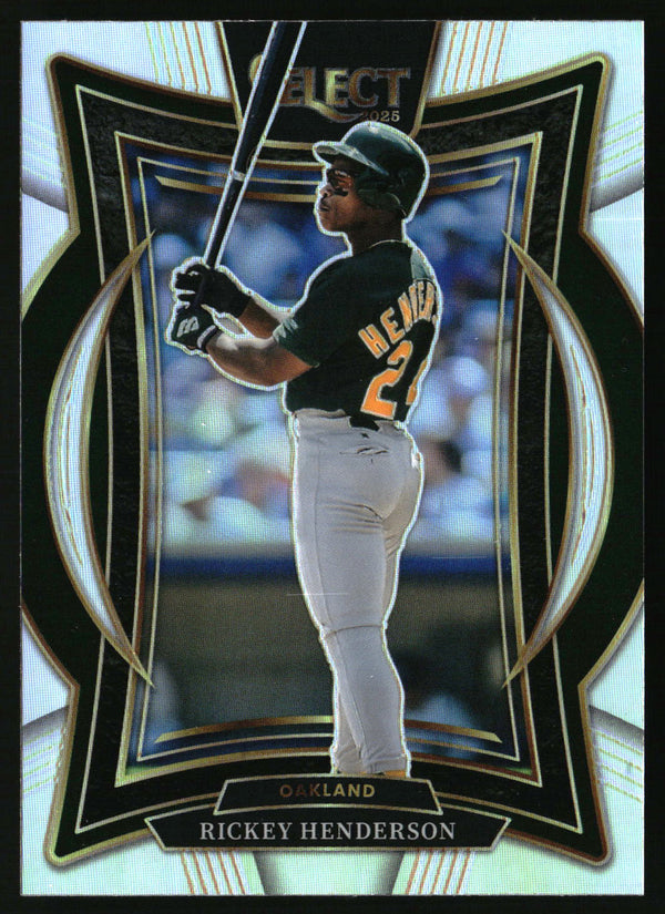 Rickey Henderson 2025 Panini Select #3 Silver Prizms
