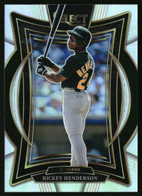 Rickey Henderson 2025 Panini Select #3 Silver Prizms