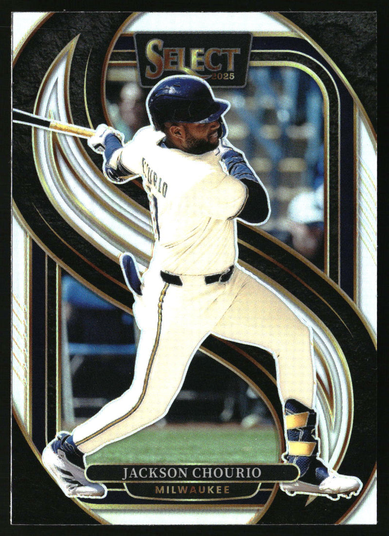 Jackson Chourio 2025 Panini Select #130 Silver Prizms