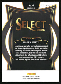 Hagen Smith 2025 Panini Select #4 Silver Prizms