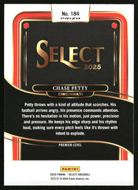 Chase Petty 2025 Panini Select #184 Silver Prizms