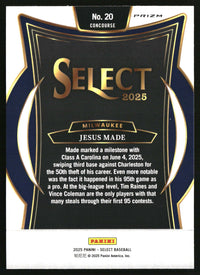 Jesus Made 2025 Panini Select #20 Silver Prizms