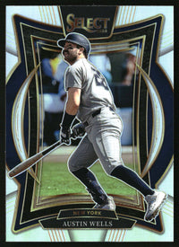 Austin Wells 2025 Panini Select #45 Silver Prizms