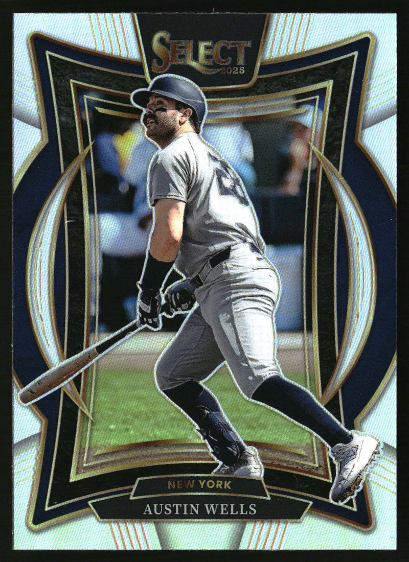 Austin Wells 2025 Panini Select #45 Silver Prizms