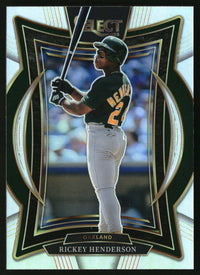 Rickey Henderson 2025 Panini Select #3 Silver Prizms