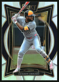 Jackson Chourio 2025 Panini Select #90 Silver Prizms