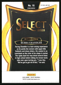Bubba Chandler 2025 Panini Select #16 Silver Prizms