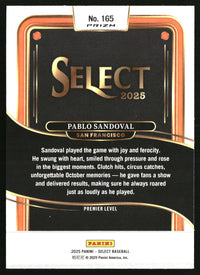 Pablo Sandoval 2025 Panini Select #165 Silver Prizms