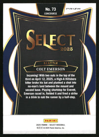 Colt Emerson 2025 Panini Select #73 Silver Prizms