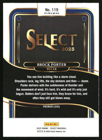 Brock Porter 2025 Panini Select #119 Silver Prizms