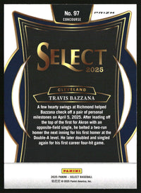Travis Bazzana 2025 Panini Select #97 Silver Prizms