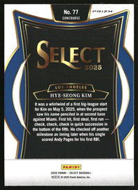 Hye-Seong Kim 2025 Panini Select #77 Silver Prizms RC