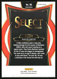 David Ortiz 2025 Panini Select #96 Silver Prizms