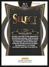 Hagen Smith 2025 Panini Select #4 Silver Prizms