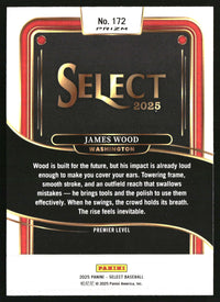 James Wood 2025 Panini Select #172 Silver Prizms