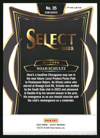 Noah Schultz 2025 Panini Select #35 Silver Prizms