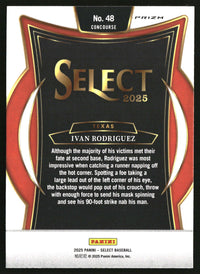Ivan Rodriguez 2025 Panini Select #48 Silver Prizms