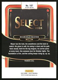 Marcelo Mayer 2025 Panini Select #187 Silver Prizms