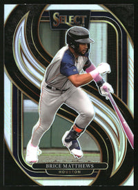Brice Matthews 2025 Panini Select #168 Silver Prizms