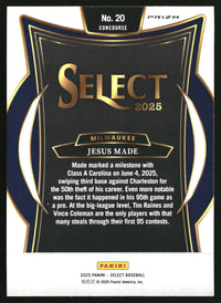 Jesus Made 2025 Panini Select #20 Silver Prizms
