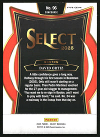David Ortiz 2025 Panini Select #96 Silver Prizms