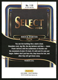 Brock Porter 2025 Panini Select #119 Silver Prizms