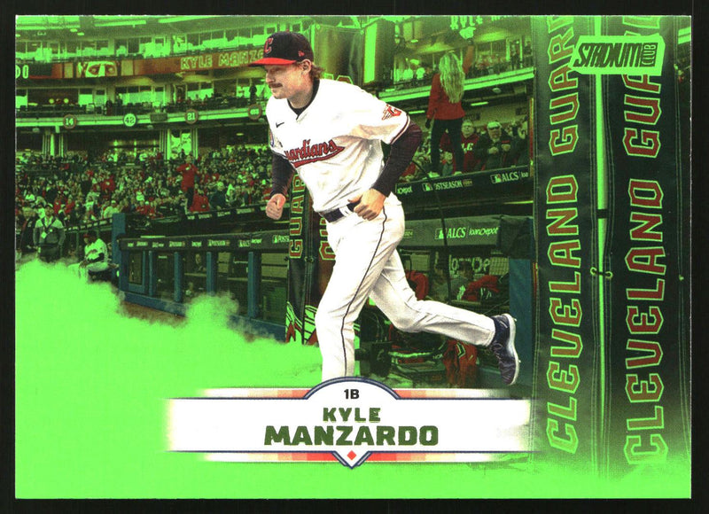 Kyle Manzardo 2025 Stadium Club #82 Lime Green