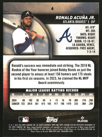 Ronald Acuña Jr. 2025 Stadium Club #4 Lime Green