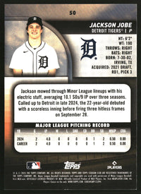 Jackson Jobe 2025 Stadium Club #50 Lime Green RC