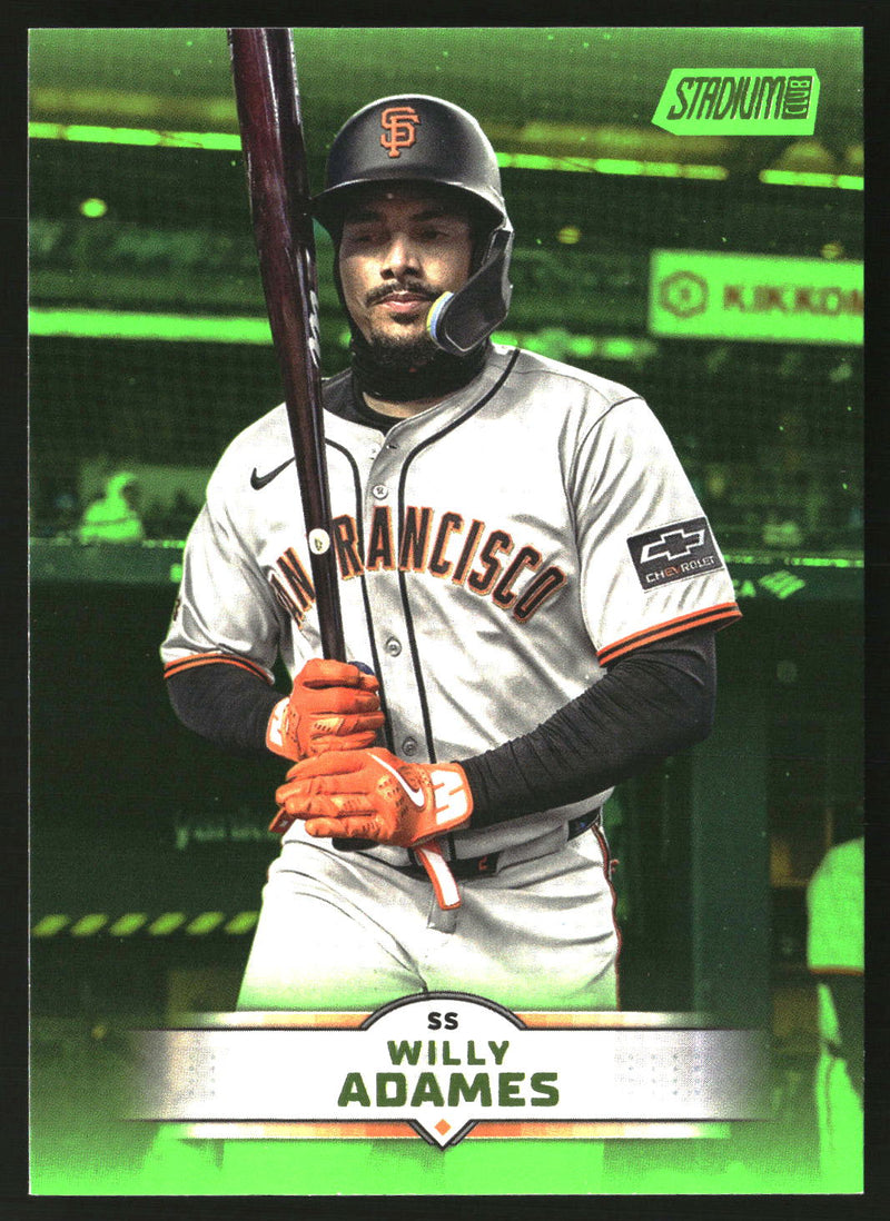 Willy Adames 2025 Stadium Club #112 Lime Green