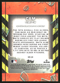 Cam Smith 2025 Stadium Club #ICE-24 In Case of Emergency