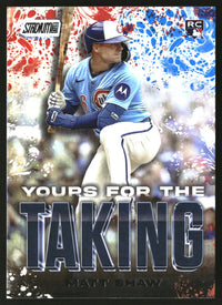 Matt Shaw 2025 Stadium Club #YK-3 Yours for the Taking