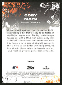 Coby Mayo 2025 Stadium Club #YK-7 Yours for the Taking