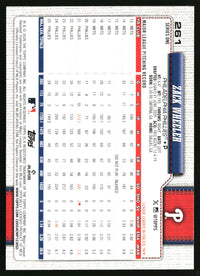 Zack Wheeler 2026 Topps #261 Spring Training