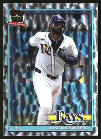 Junior Caminero 2026 Topps #T91-62 1991 35th Anniversary Crackle Foil