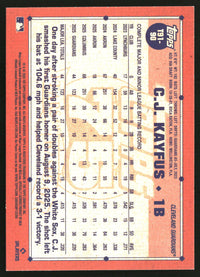 C.J. Kayfus 2026 Topps #T91-90 1991 Baseball 35th Anniversary Crackle Foil