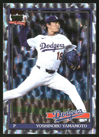 Yoshinobu Yamamoto 2026 Topps #T91-55 1991 Baseball 35th Crackle Foil