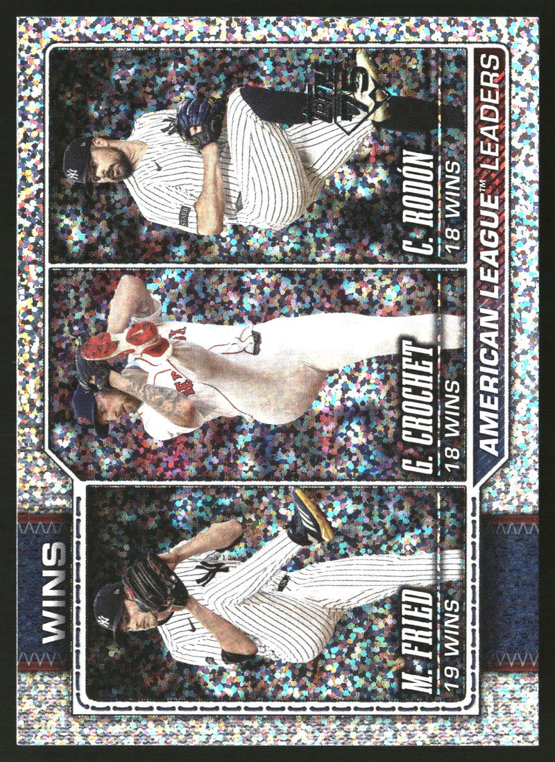 American League Leaders Wins 2026 Topps #130 Confetti