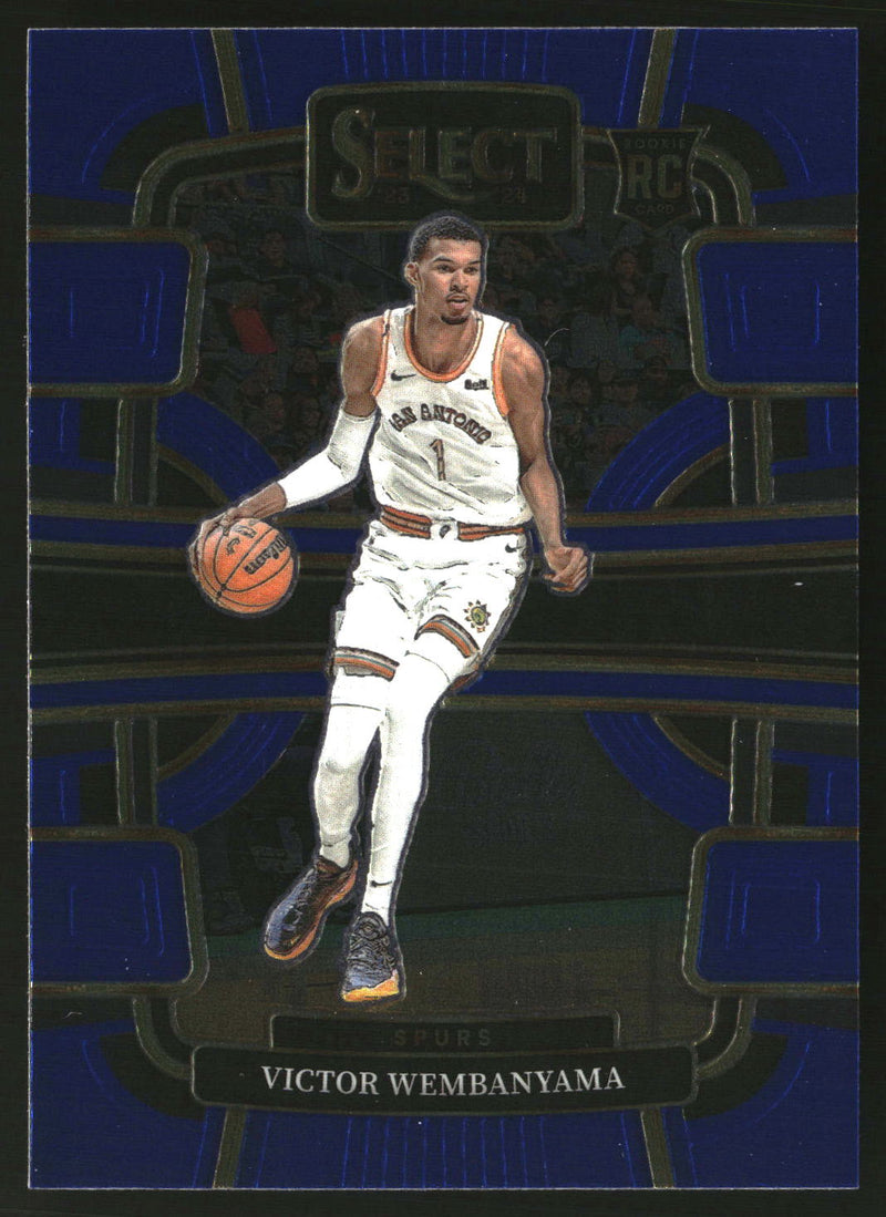 Victor Wembanyama 2023-24 Panini Select #87 Blue (Retail Base) RC