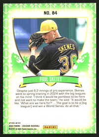 Paul Skenes 2024 Panini Crusade #84 Crusade Blue Mojo